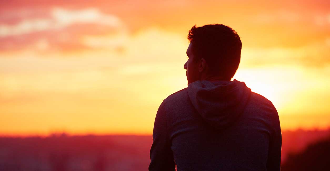 man-in-sunset